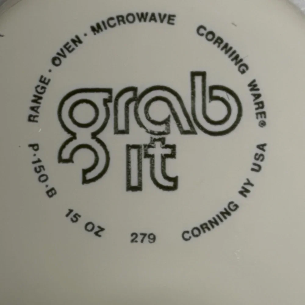 Vtg Corning Ware 15oz Grab It P-150-B‎ Bowl w/Lid Microwave Fridge Freezer Safe